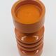 Bougeoir orange seventies en bois