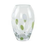 Polka-dot glass vase, Danish design, 1970s, made in Denmark