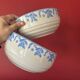 Two antique salad bowls
