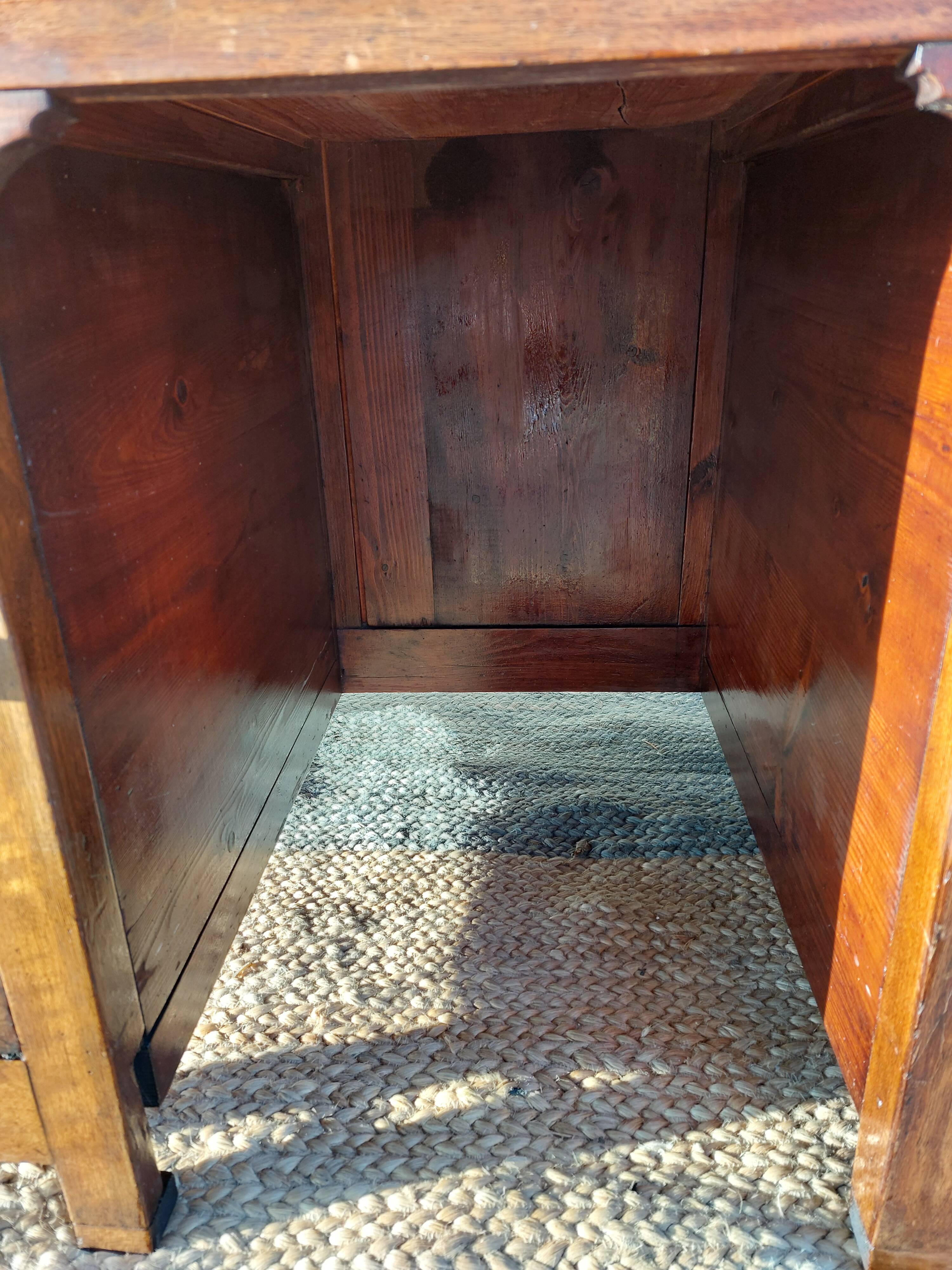 bureau enfant, ado, bois massif et cuir rouge