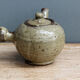 Artisanal teapot in glazed sandstone
