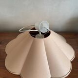 Shell-shaped canvas lampshade