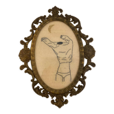 Framed hand embroidery
