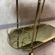 Brass serving trolley