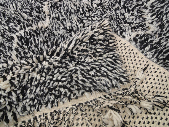 Carpet wool Beni Ouarain Moroccan Berber 250 x 153 cm