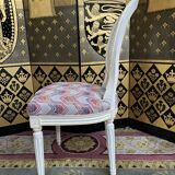 4 chairs louis XVI style medallion