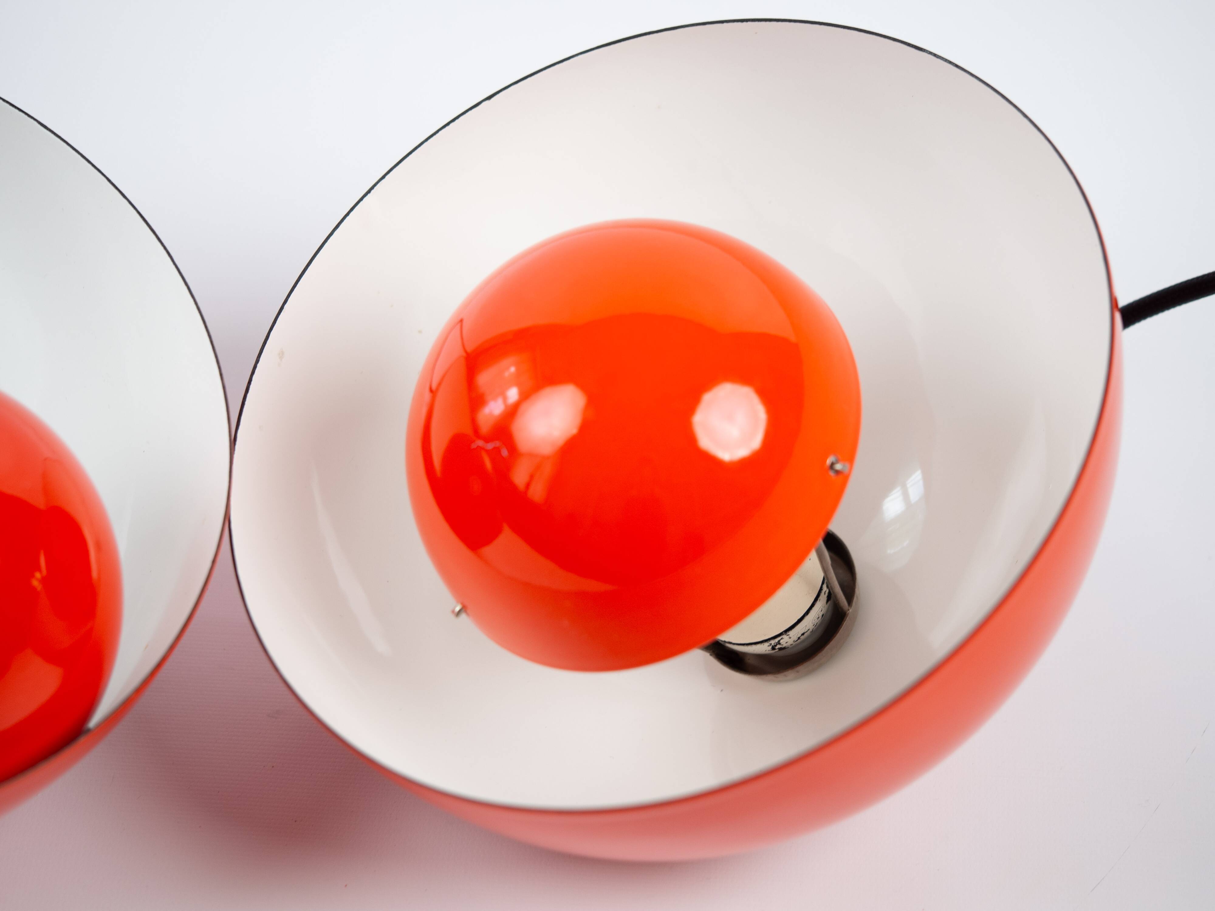 Paire de lampes vintage Flowerpot danoises par Verner Panton, Louis Poulsen 1968