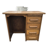 Oak children's desk with drawers