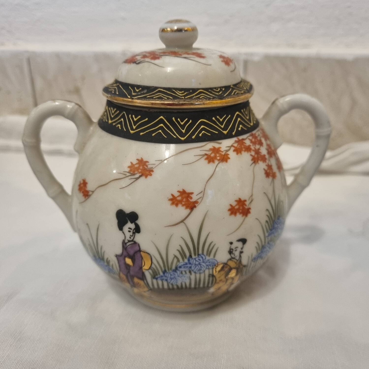 Japanese fine porcelain tea set from 1950