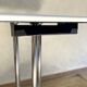 Antique cast iron and enamelled metal table, circa 1950