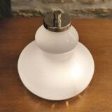 Pair of opaline glass lamps, Italy, 1960s/70s