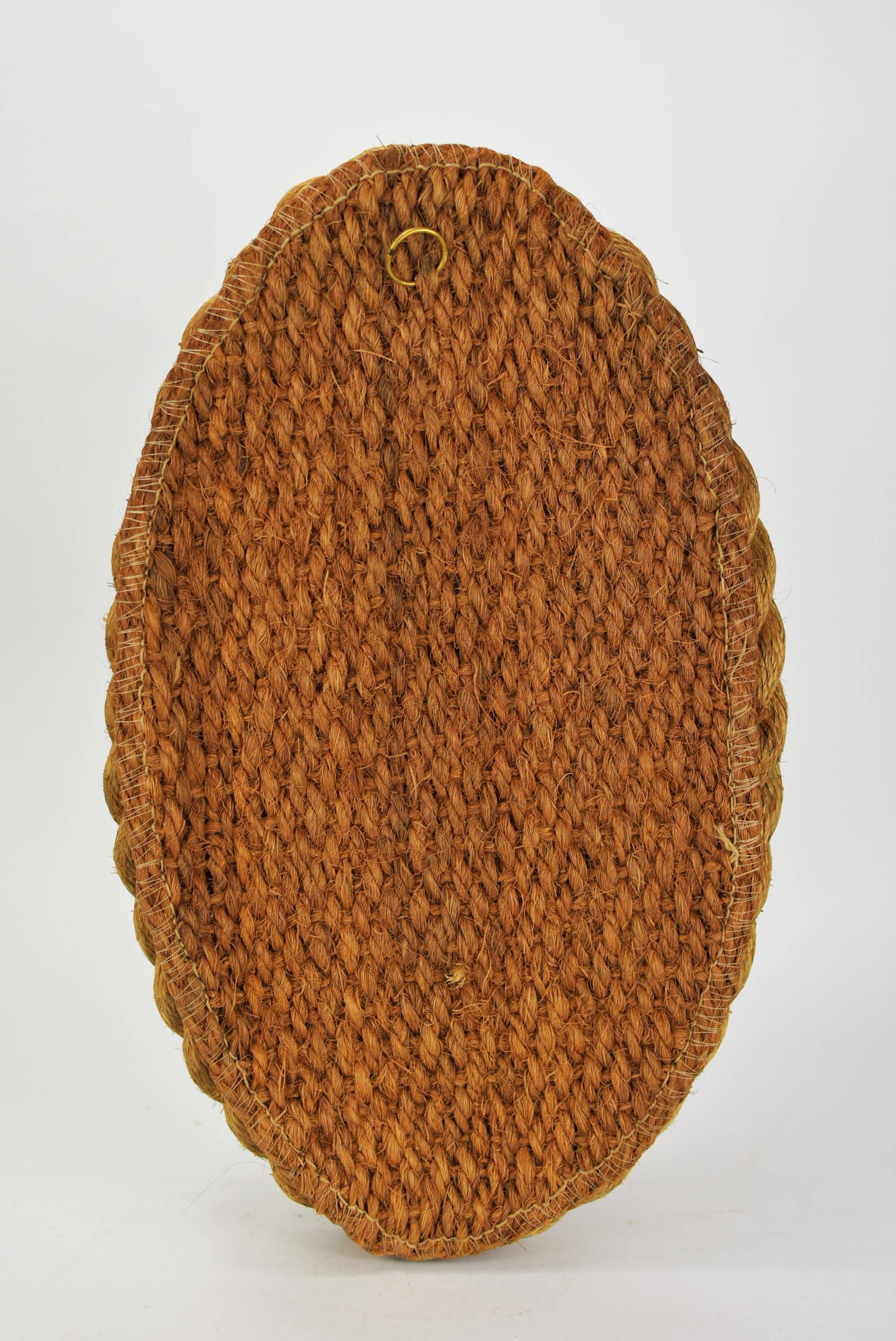 Audoux et Minet oval rope mirror