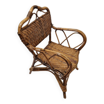 Chaise rotin 1920