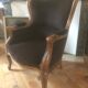 Louis XV style armchair with earpieces