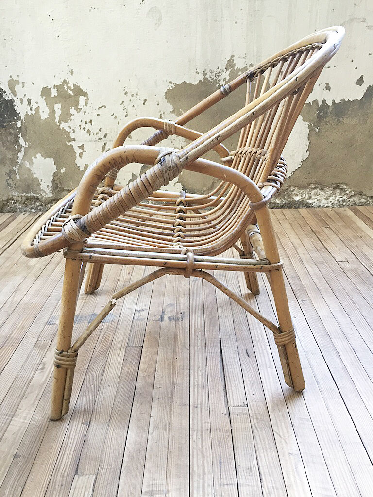 Armchair child rattan
