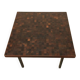 Dieter Waeckerlin coffee table in palm wood marquetry.