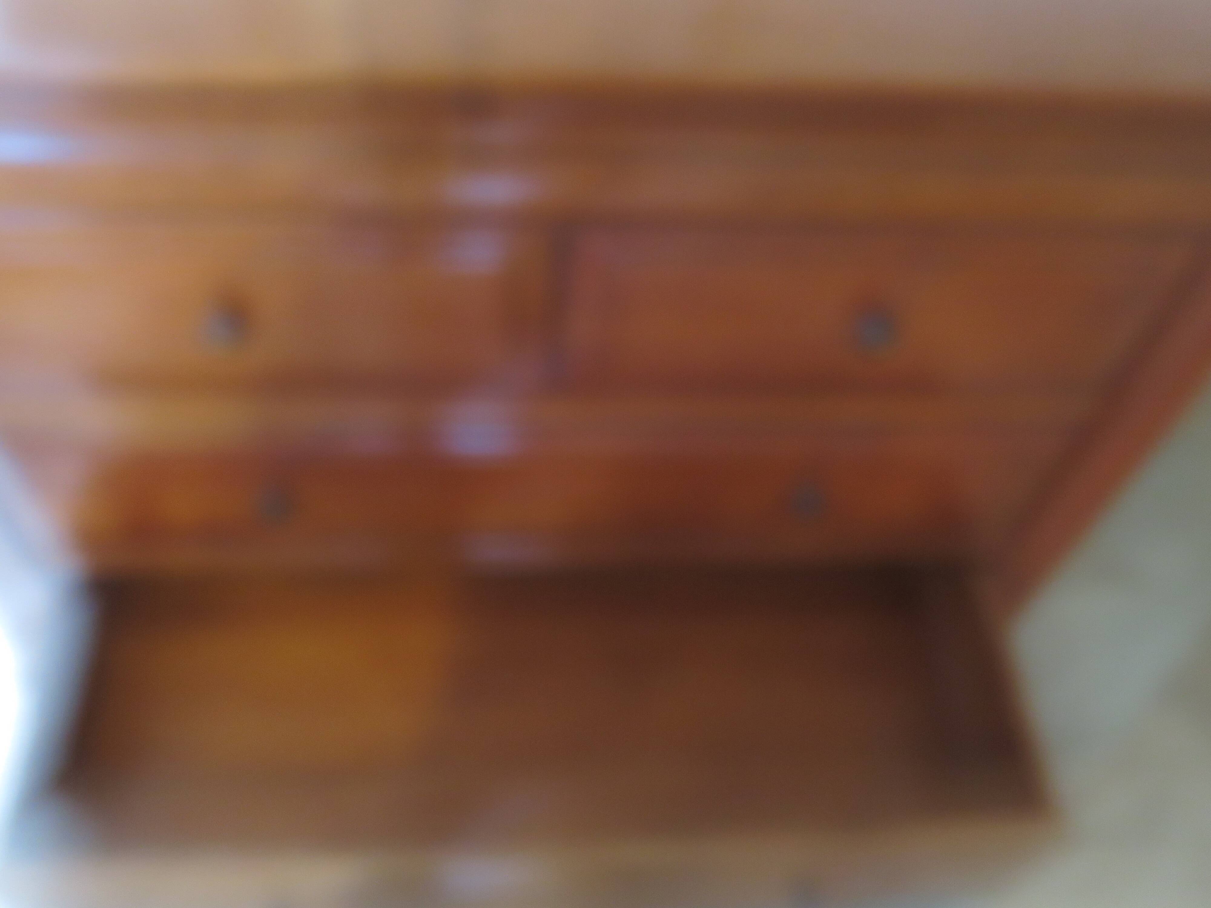 Cherrywood chest of drawers with ogee – 4 drawers – 80s – Louis Philippe style