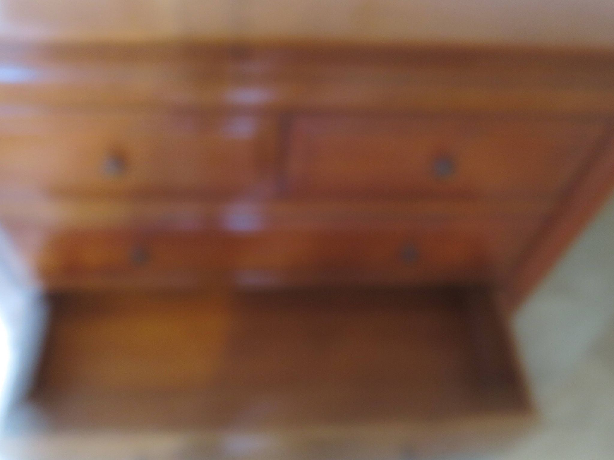 Cherrywood chest of drawers with ogee – 4 drawers – 80s – Louis Philippe style
