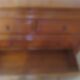 Cherrywood chest of drawers with ogee – 4 drawers – 80s – Louis Philippe style