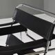 Wassily chair by Marcel Breuer in black leather 1970