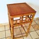 Bamboo and rattan side table from the 1970s.