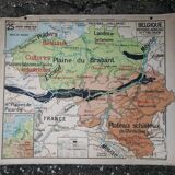 Old Vidal Lablache map: Belgium.
