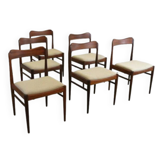 Set van 6 Deense stoelen 'Kelstrup'