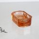 Authentic French vintage pink glass salt and pepper set