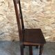 Old chair lorraine bois chevillé early XXth vintage