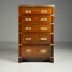 Campaign chest of drawers mahogany 19th century