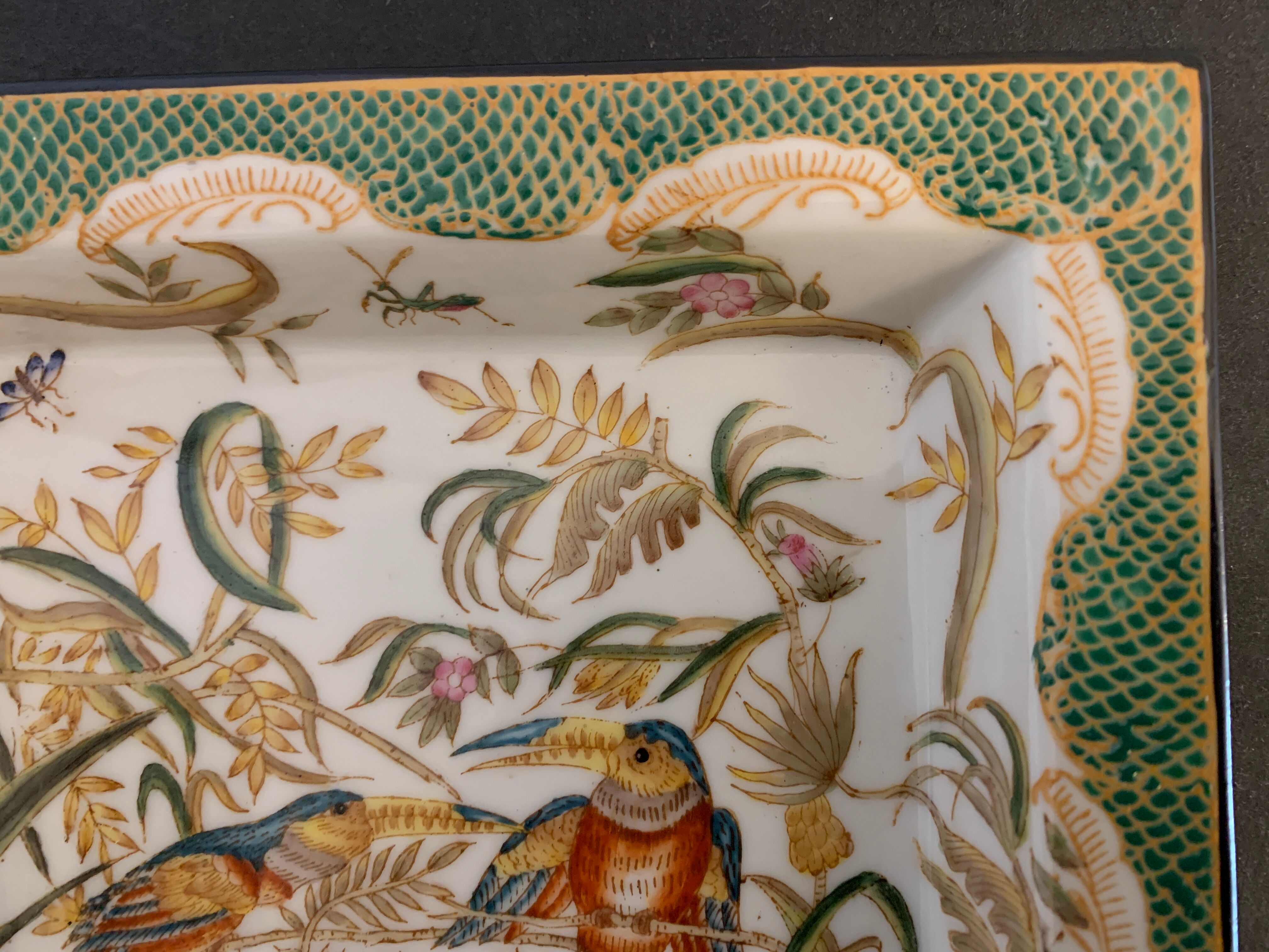 Empty hand-painted porcelain pocket Fabienne Jouvin