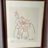 Lithograph by Jean Cocteau