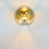 Space Age 'Wave' Glass Ceiling Light by Koch & Lowy for Peill & Putzler, Germany, 1960s
