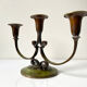 Art Deco Swedish Grace  candleholder in Varnish Verdigris Brass