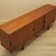 Teak sideboard with sliding doors, Denmark, 1960s