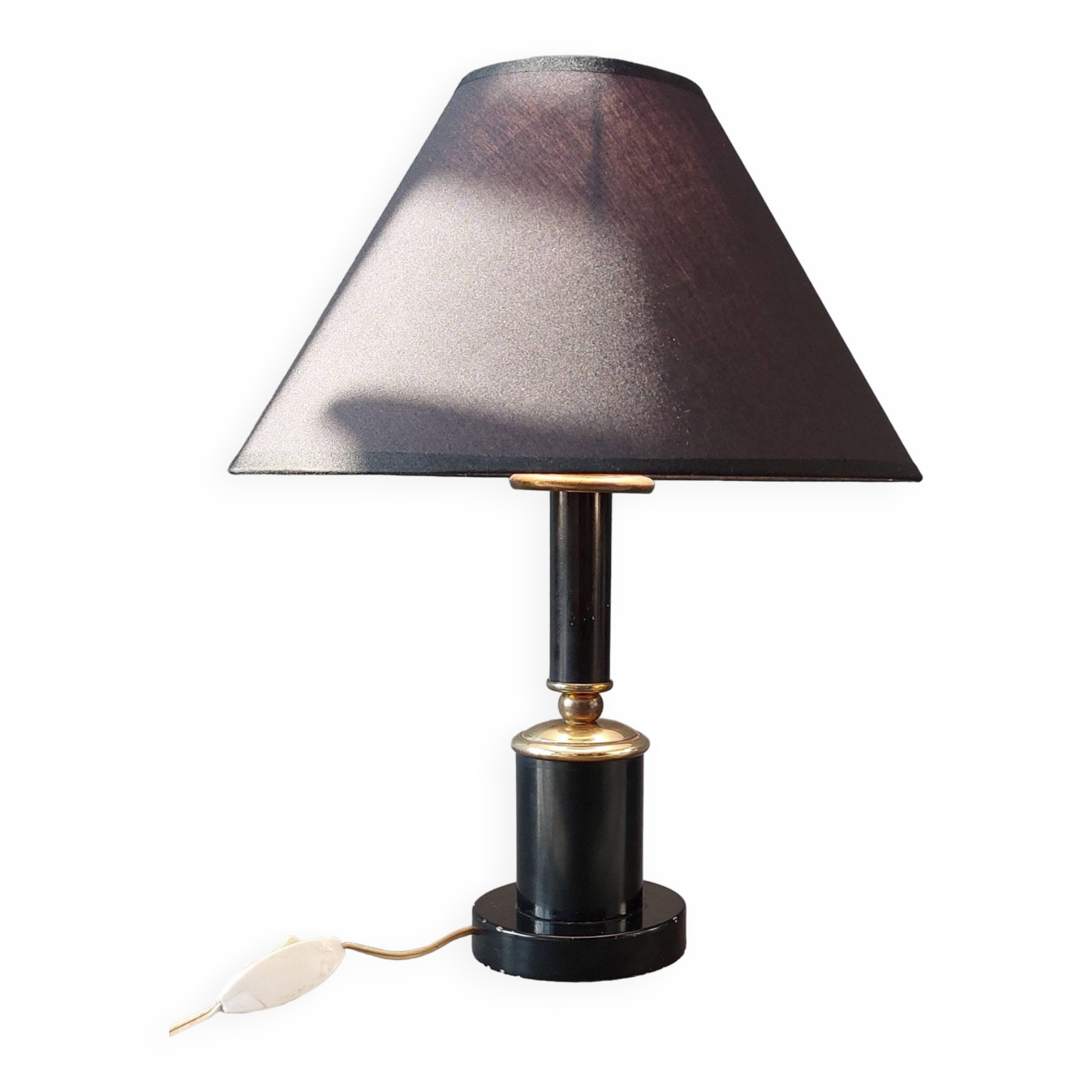 Carcel lamp in metal and gilded brass 1960.
