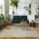 Beige jute and cotton rug 190 x 290 cm