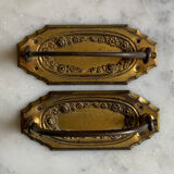Art deco brass handles