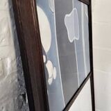 Trumeau mirror with abstract decoration