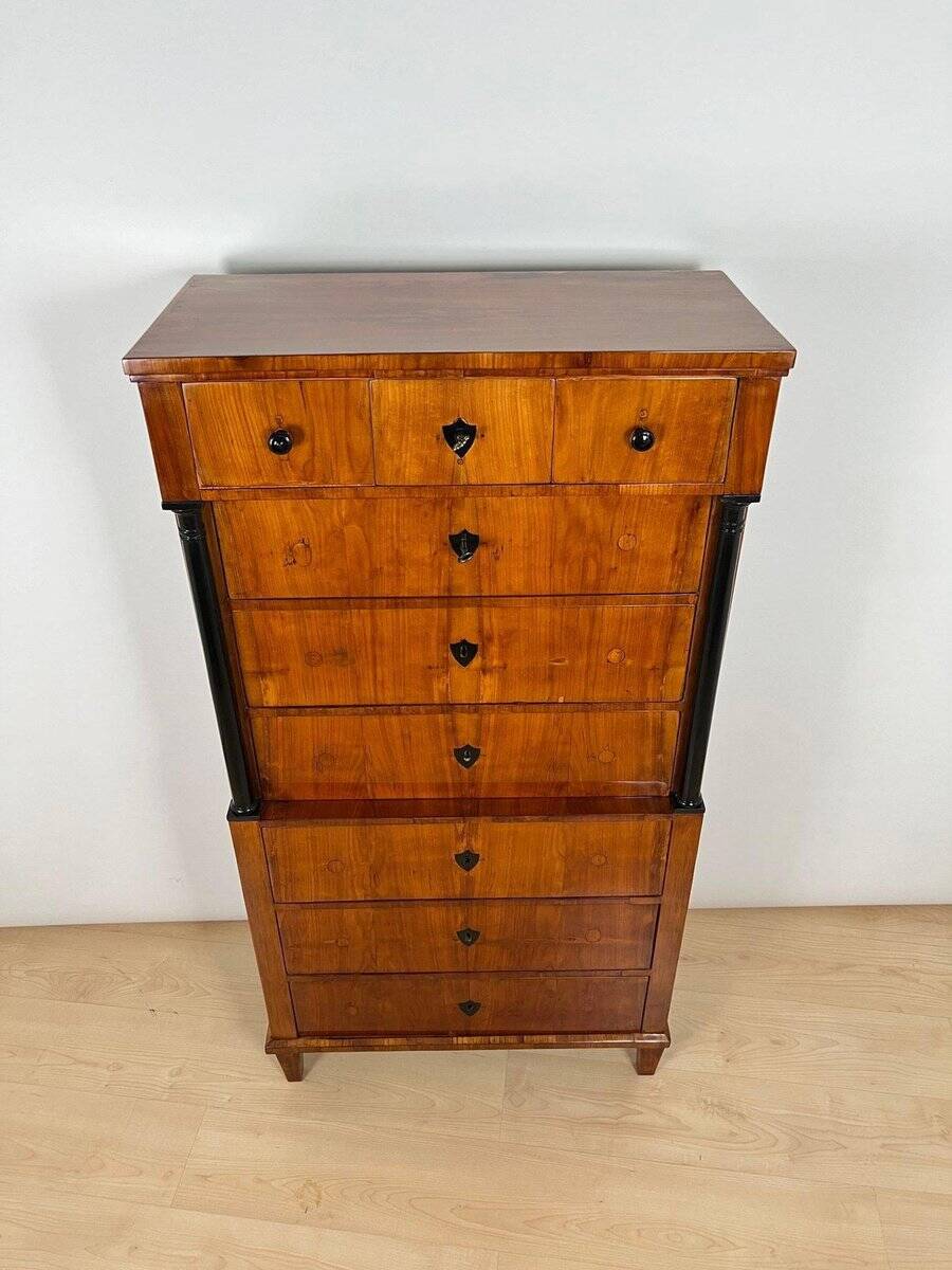 Biedermeier Chiffonier in Cherry Veneer, South Germany, 1830s