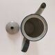 Cafetière vintage en grès moucheté – décor floral bleu marine