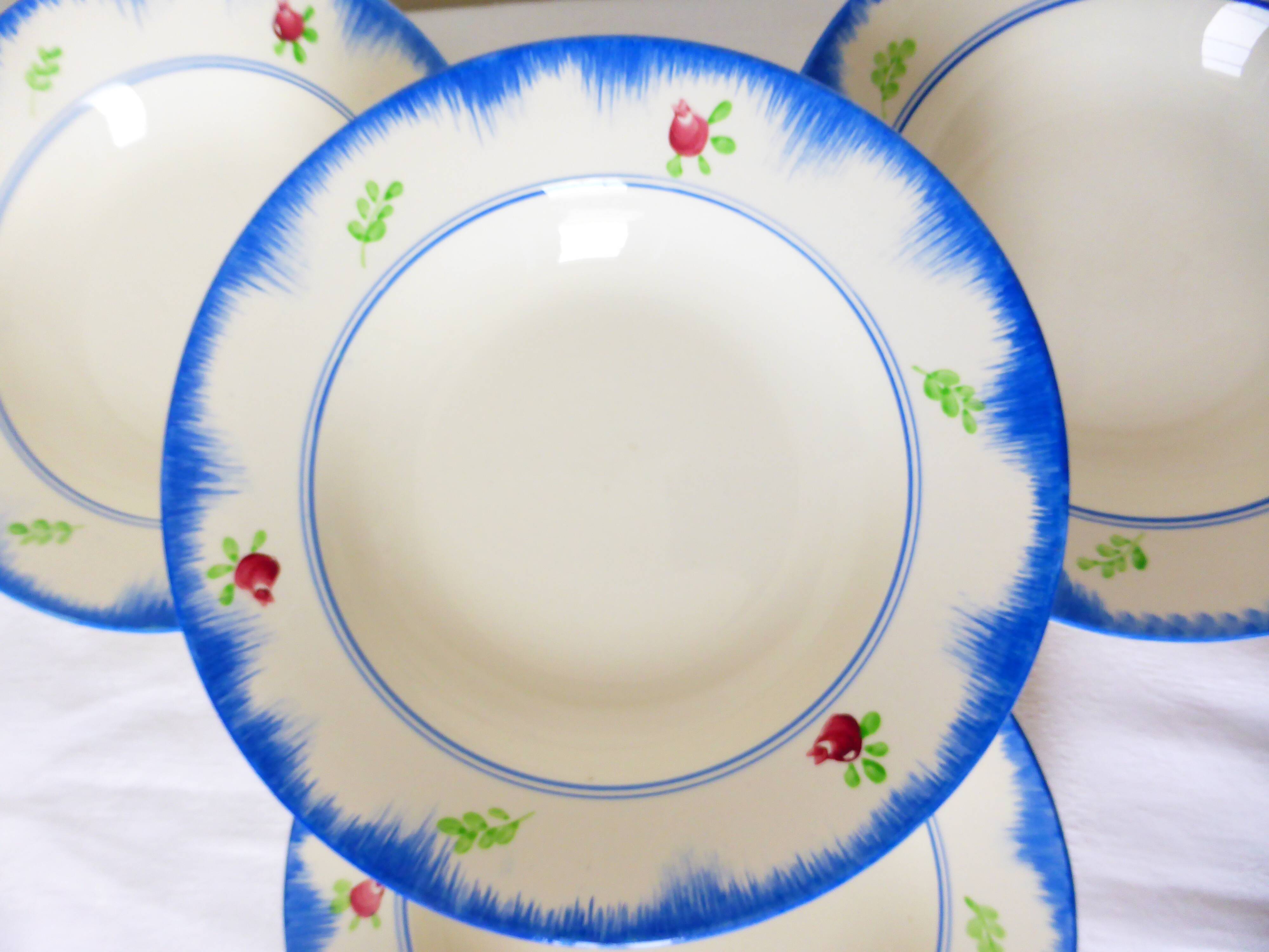4 vintage deep plates from Gien 210754