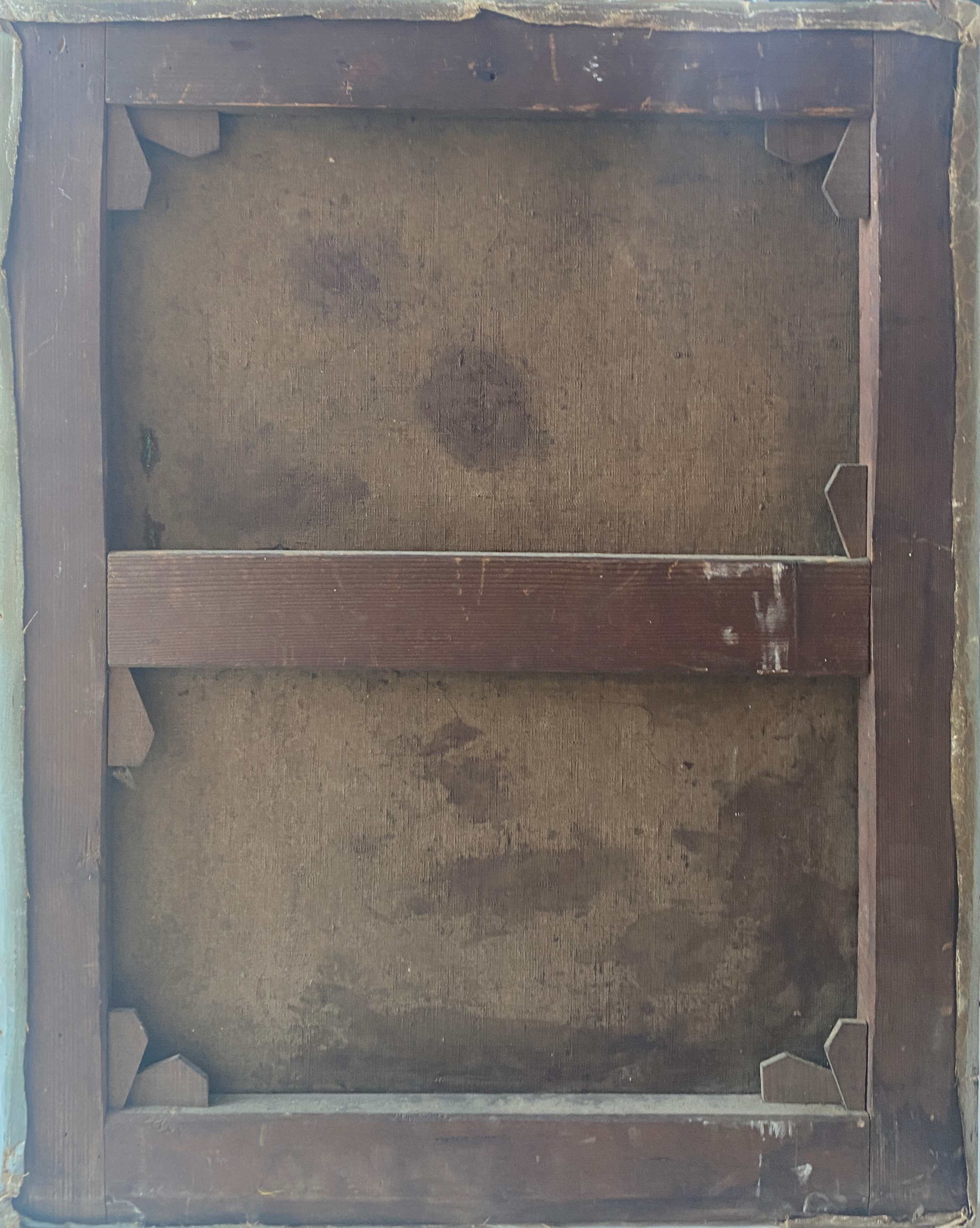 HST painting "Animated undergrowth" Post impressionist signed (XIX°/XX°)