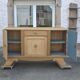 Art deco buffet in solid oak and ochre.