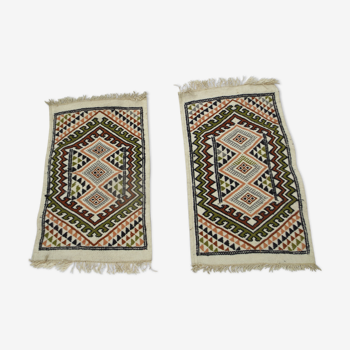 Paire de tapis kilim 35x55cm