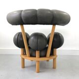 Fauteuil en cuir par Peter Opsvik pour Stokke, Norvège