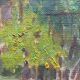 Painting "In the Park" animated landscape impressionist J. Toussaint 1883
