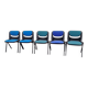 Set of 5 Vintage Dorsal chairs by designers Emilio Ambasz & Giancarlo.