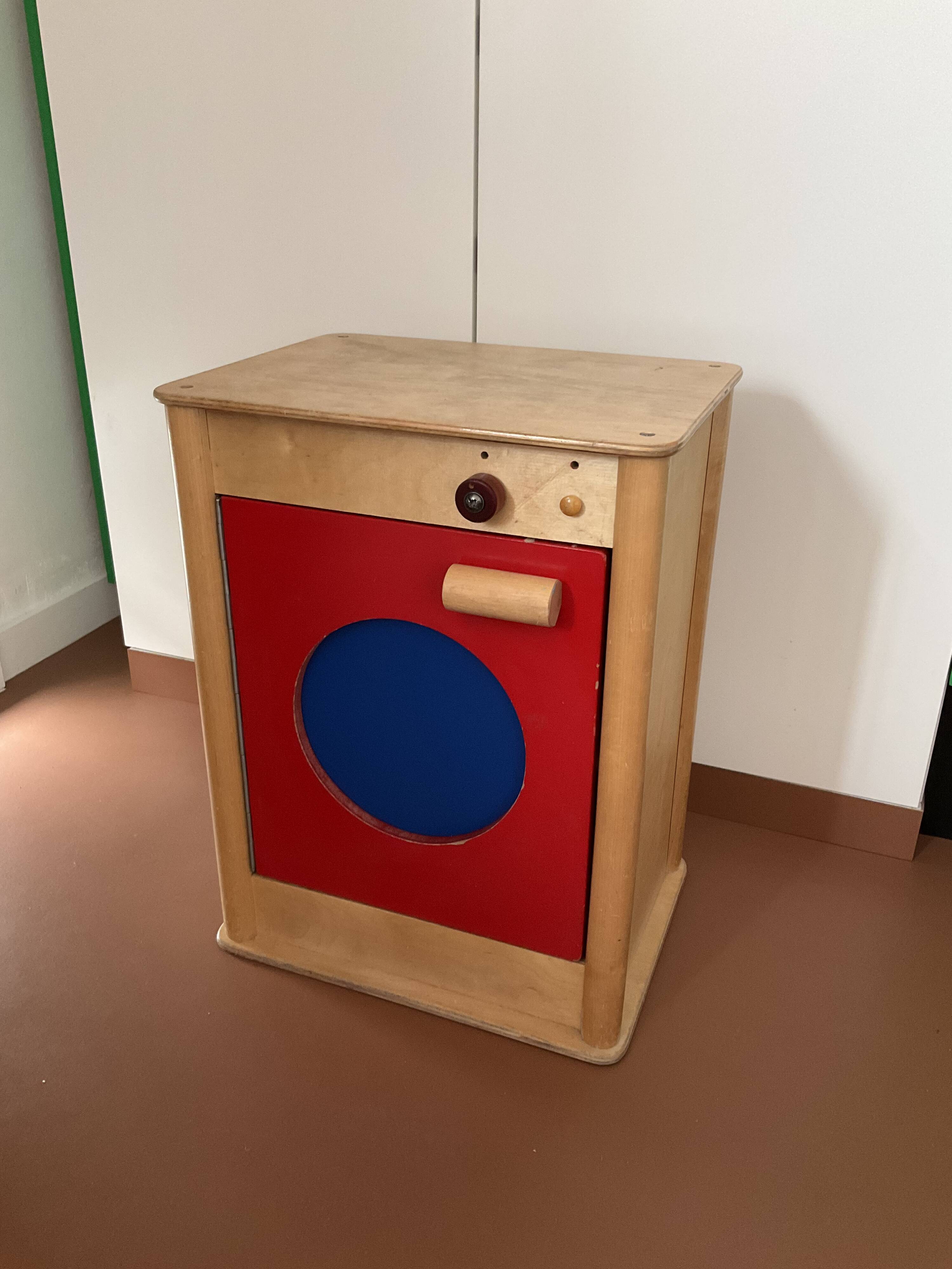 Small vintage red and blue furniture