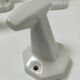 Five art deco white porcelain hooks